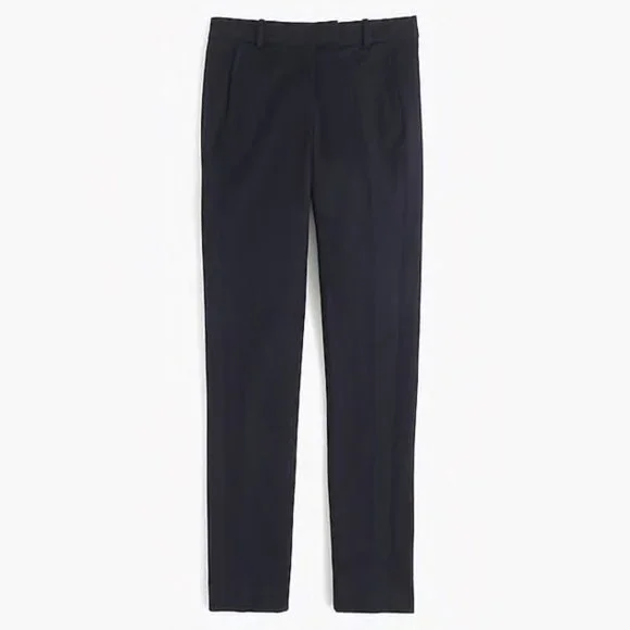 Navy Blue J. Crew Stretch Cotton Slim Fit Ankle Pants (NWT) - Picture 2 of 4